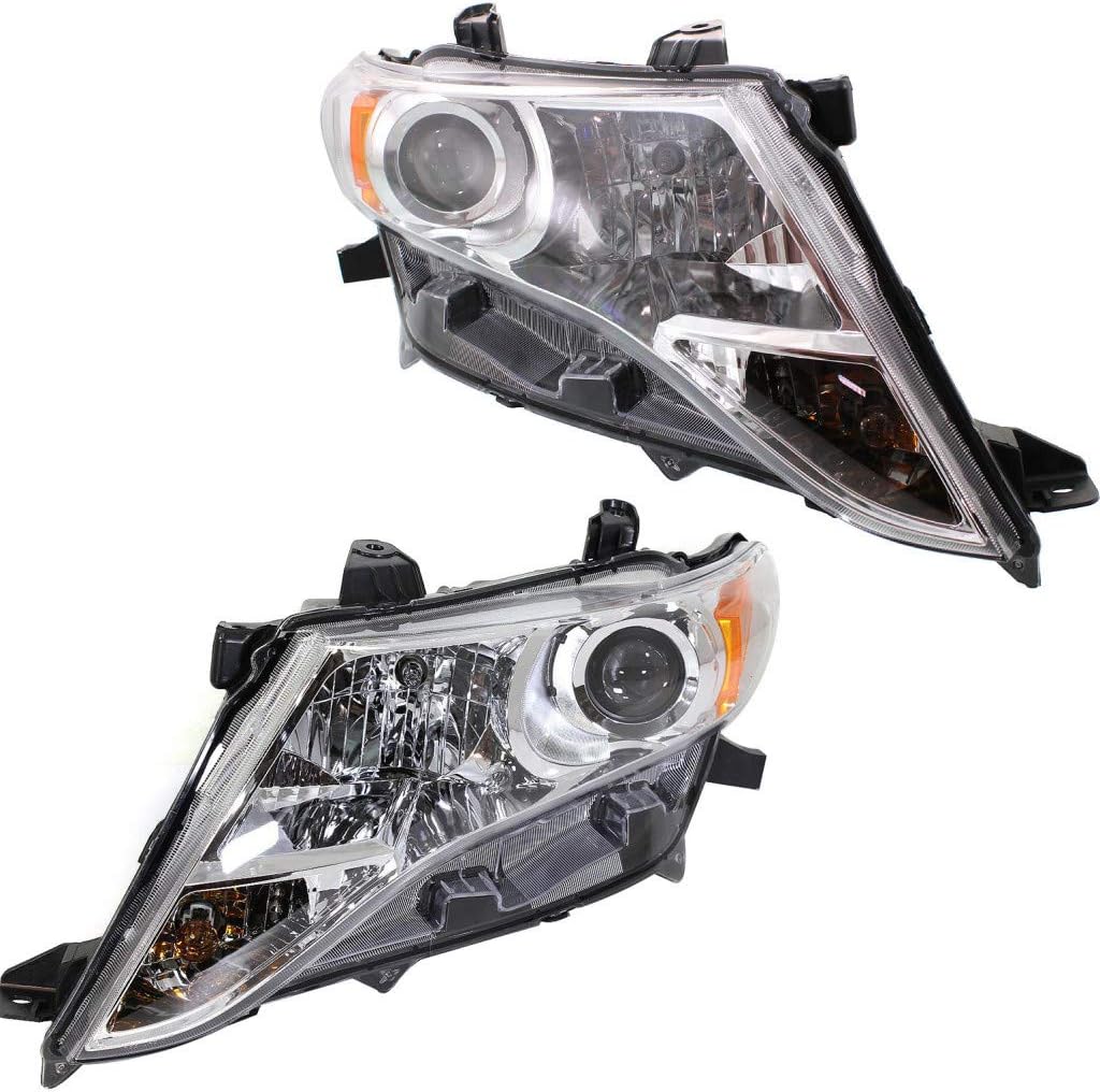 For Toyota Venza Headlight Assembly 2009-2016 Driver and Passenger Side Pair/Set | Halogen | TO2502189 + TO2503189 | 811500T020 + 811100T020