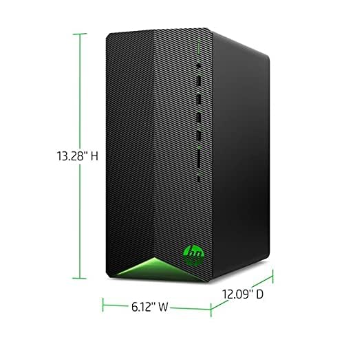 HP Pavilion Gaming Desktop Computer, AMD 6-Core Ryzen 5 5600G Processor(Beat i7-8700, Upto 4.4GHz), AMD Radeon RX5500 4 GB, 8GB RAM, 256GB PCIe NVMe SSD,Mouse and Keyboard, Win 10 Home