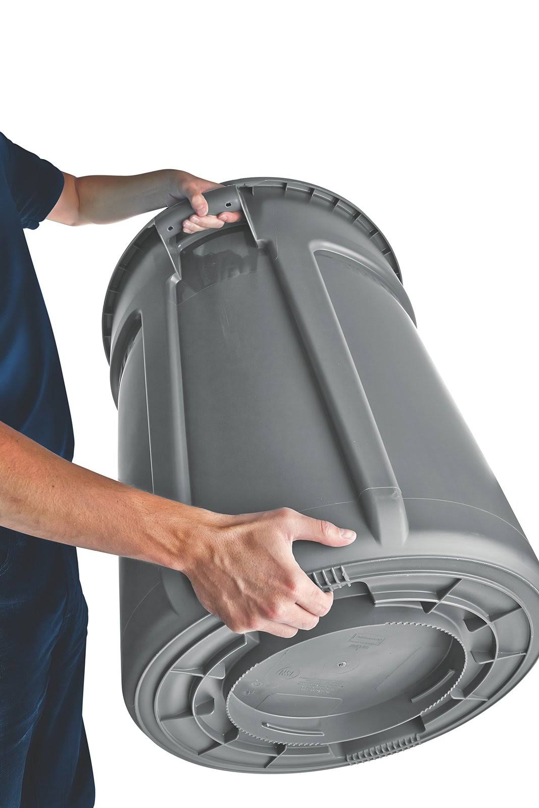 Rubbermaid Commercial FG264360GRAY Brute Vented Utlity Container, 44-Gallon, Gray