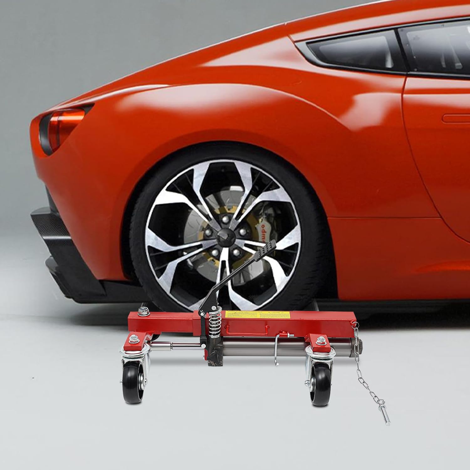 Wheel Dolly 1500LBS Load Capacity Wheel Dolly Car Skate Heavy Duty Vehicle Positioning with Ratcheting Foot Pedal Ratchet Type Tire Skate Tire Jack for Car Truck RV Trailer