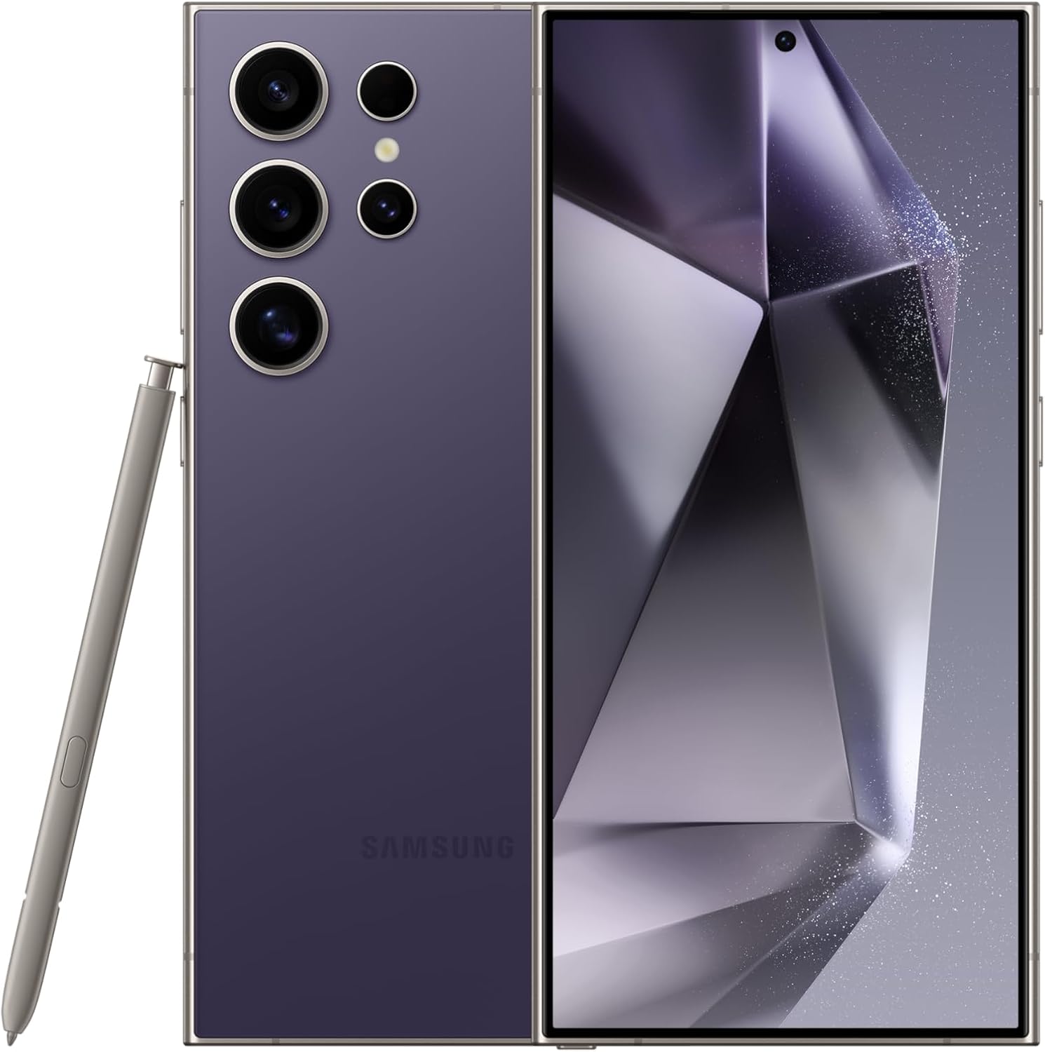 SAMSUNG Galaxy S24 Ultra Cell Phone, 1TB AI Smartphone, Unlocked Android, 200MP, 100x Zoom Cameras, Long Battery Life, S Pen, Global Version, 2024 - Titanium Violet