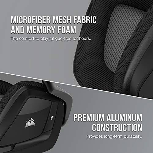 Corsair Void Pro RGB USB Headset - Stereo - Carbon - USB - Wired - 32 Kilo Ohm - 20 Hz - 20 kHz - Over-the-head - Binaural - Cir