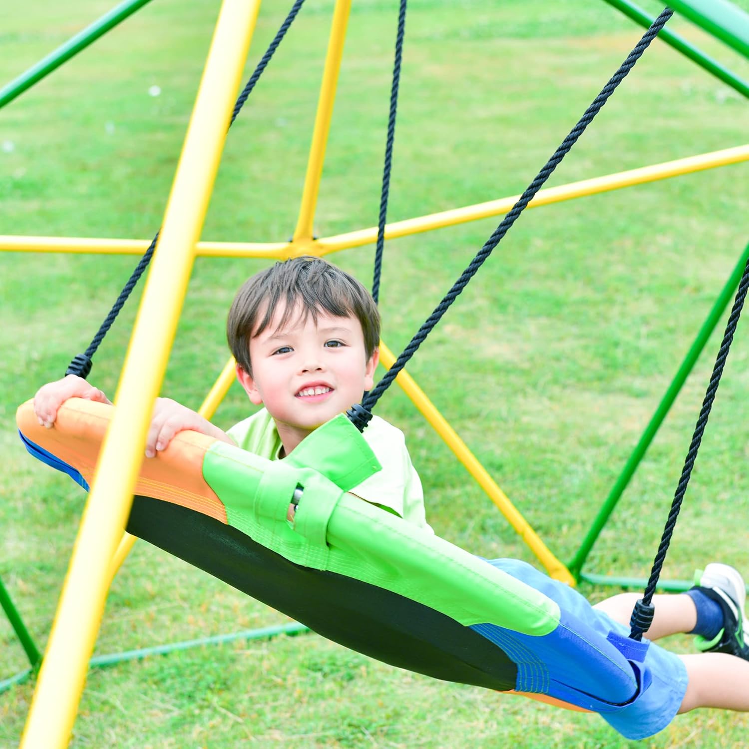 Merax 12FT Climbing Dome, Outdoor Geometric Dome Climber Play Center for Kids 3-10 Supporting 1000 lbs, Easy Assembly Jungle Gym