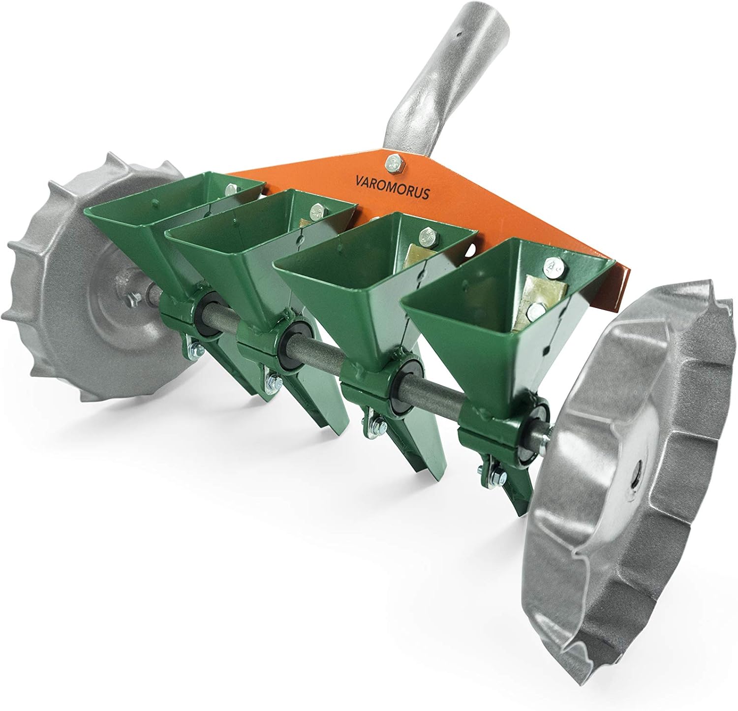 Varomorus Metal Precision Manual Seeder for Vegetables Greens Onion Radish Beets (4-Row)