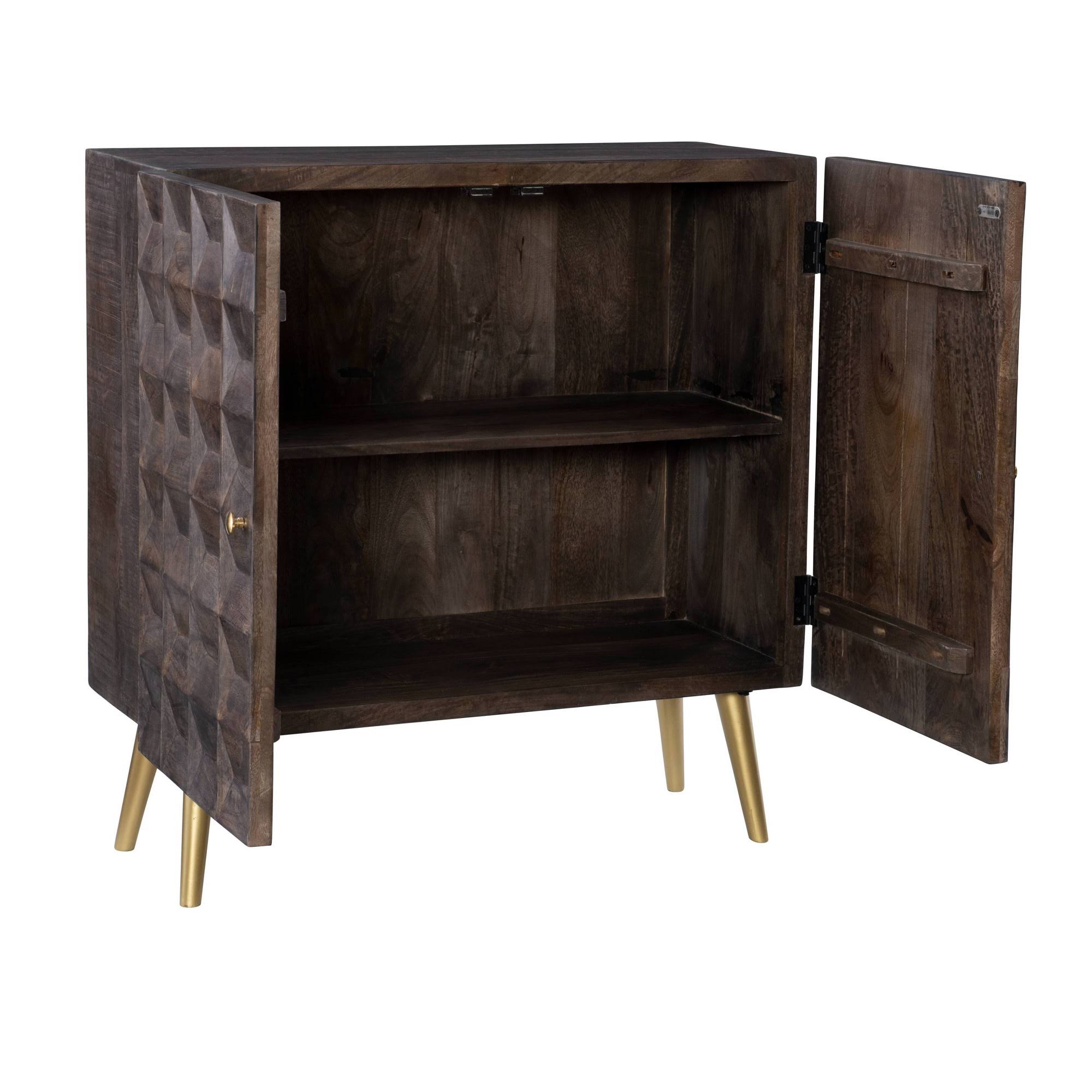 Tandy 2 Door Cabinet Brown - Powell Company