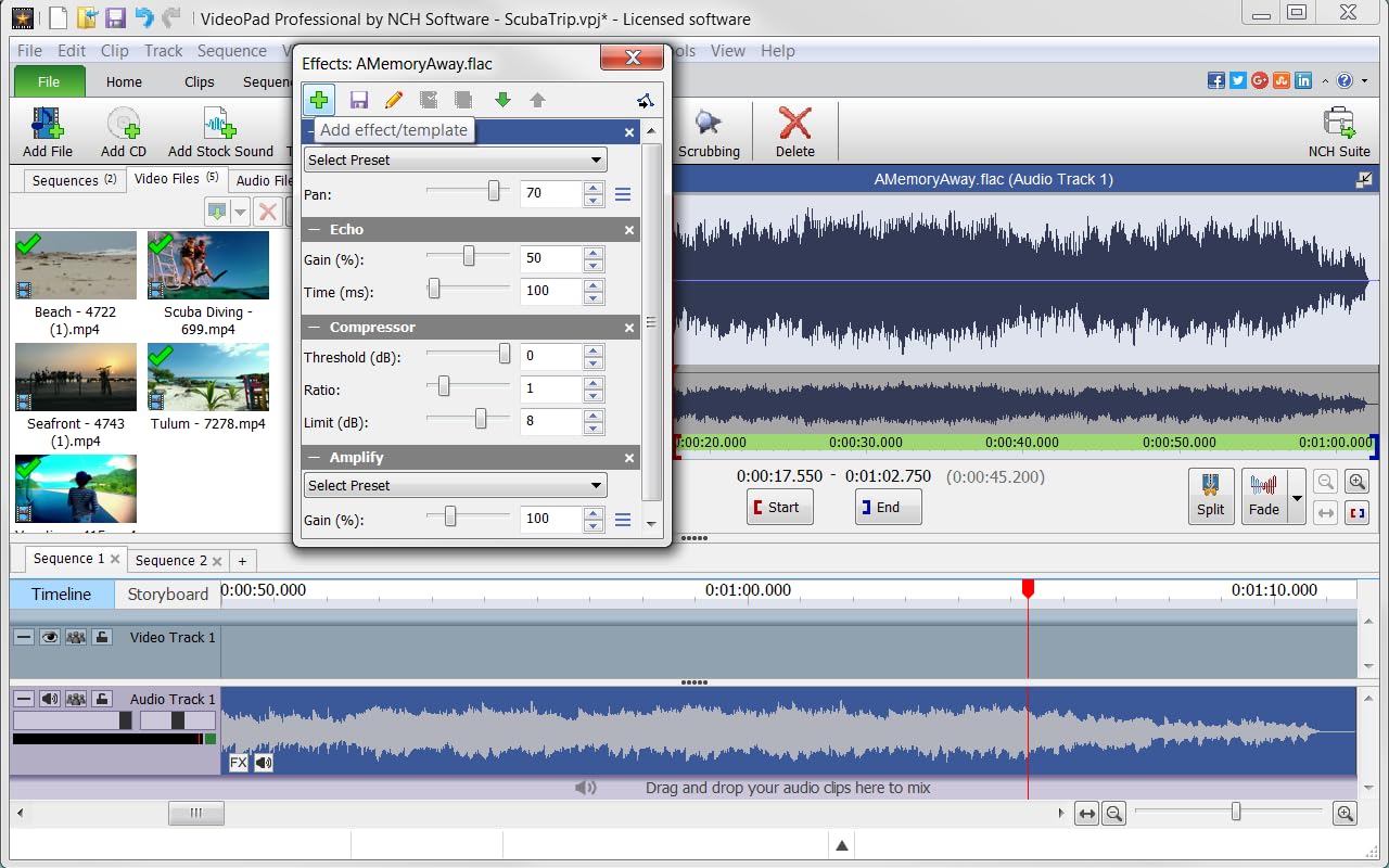 VideoPad Video Editor - Create Professional Videos with Transitions and Effects [Download]