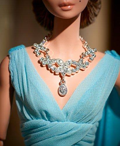 Barbie Fashion Model Collection - Blue Chiffon Ball Gown Doll