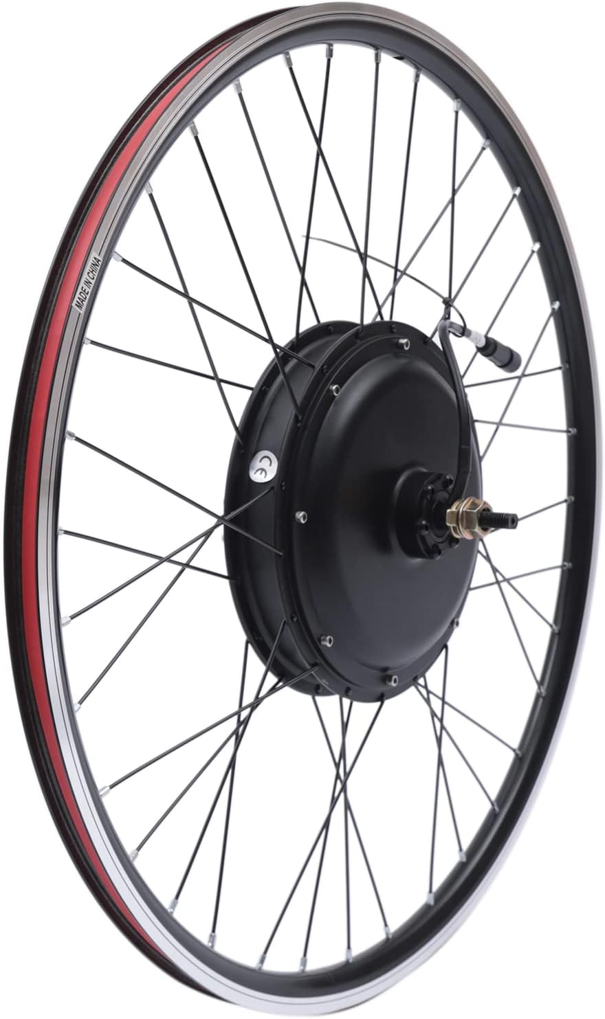 Brushless and Gearless 205 Series Wheel Motor Electric Bicycle Conversion Kit,Low Noise 5 Speed Gears,Ebike Rear Motor Wheel LCD Display,Rear Hub