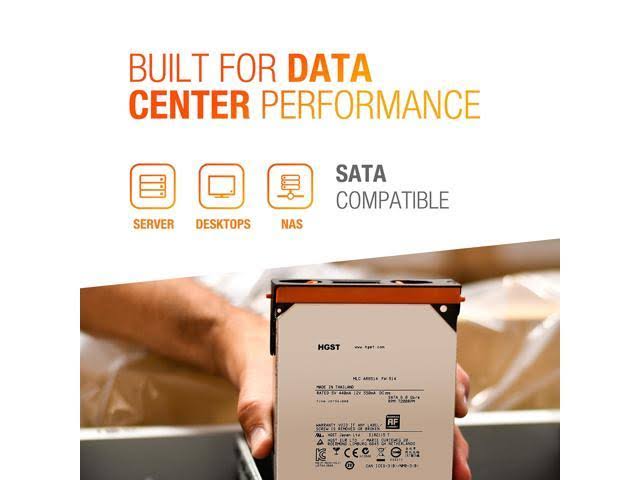 HGST Ultrastar He10 10TB SATA 3.5x22 Internal Hard Drive 0F27452