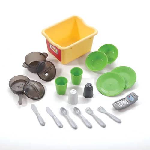 Step2 Lifestyle Custom Kitchen Playset for Kids - Durable Cooking