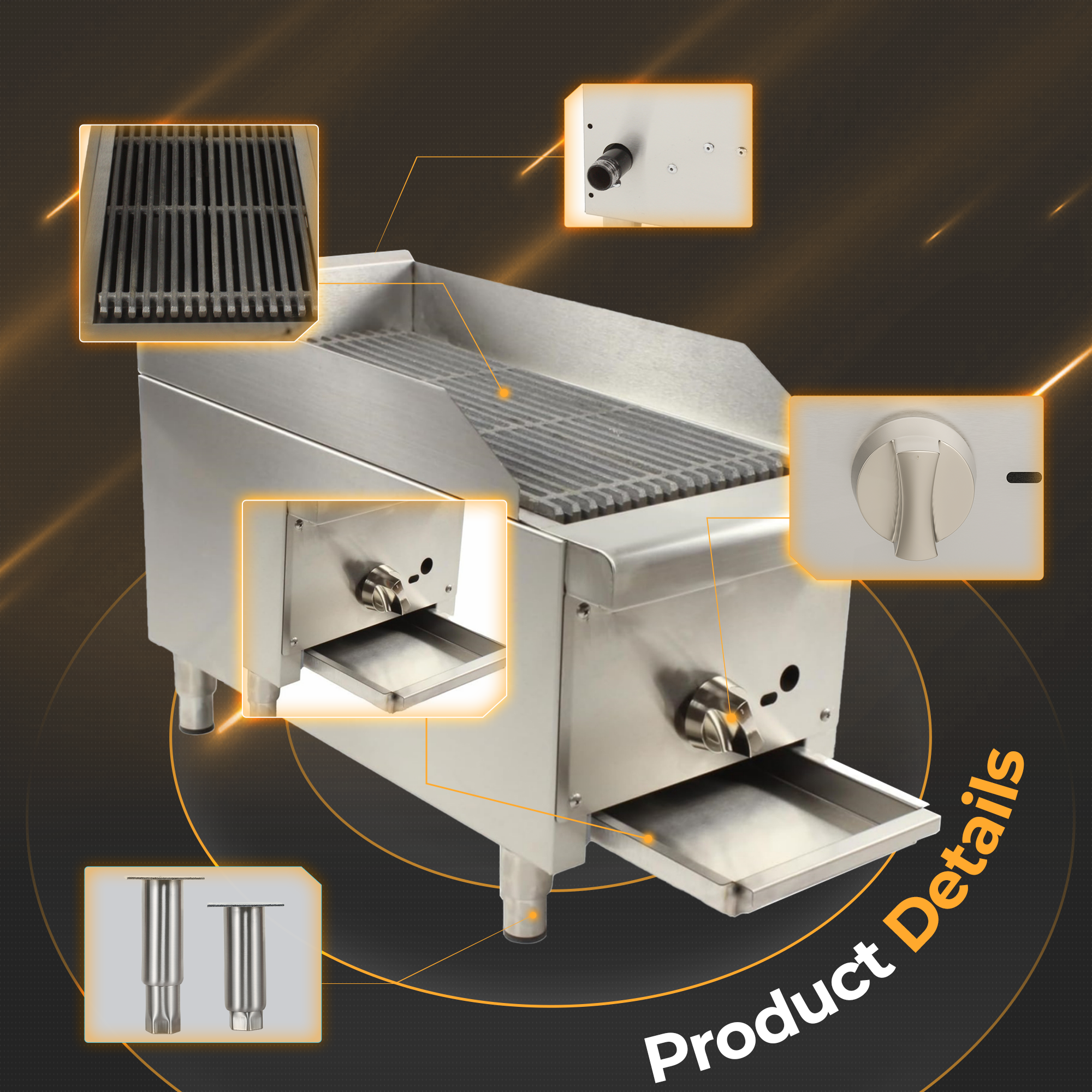12" Commercial Charbroiler