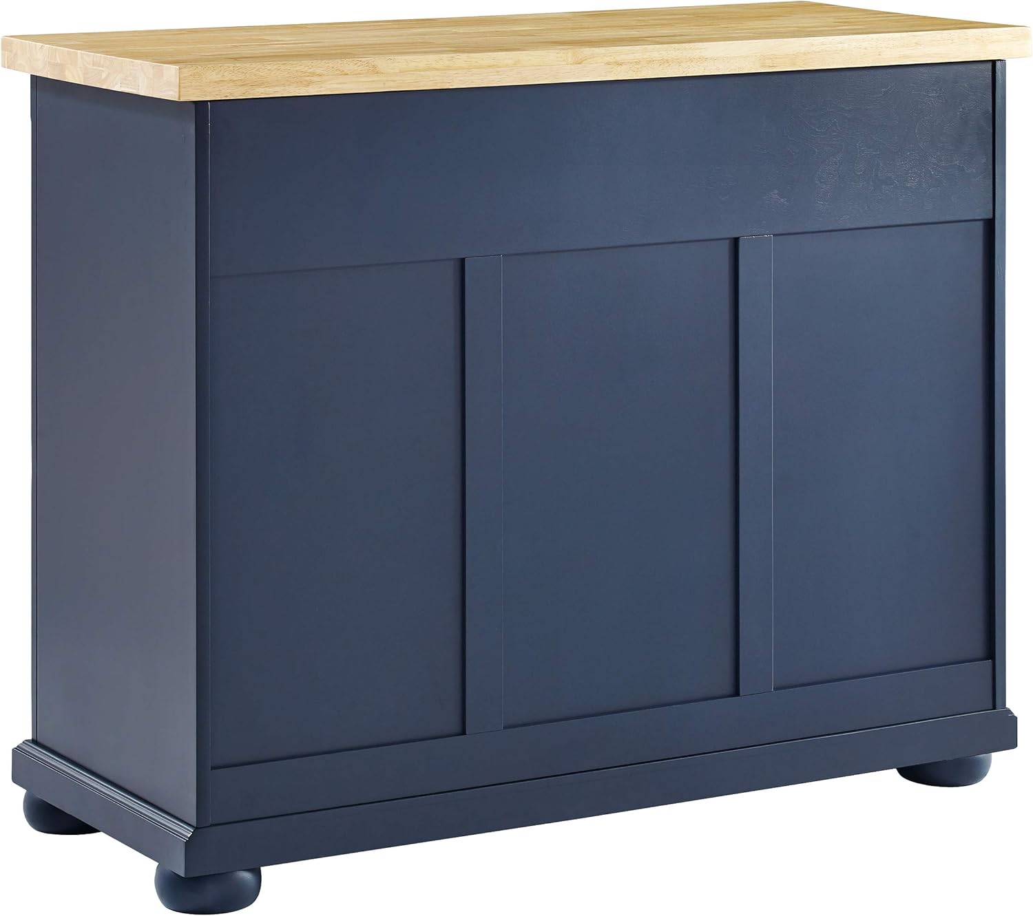 Crosley Furniture Madison Kitchen Island with Butcher Block Top, Navy