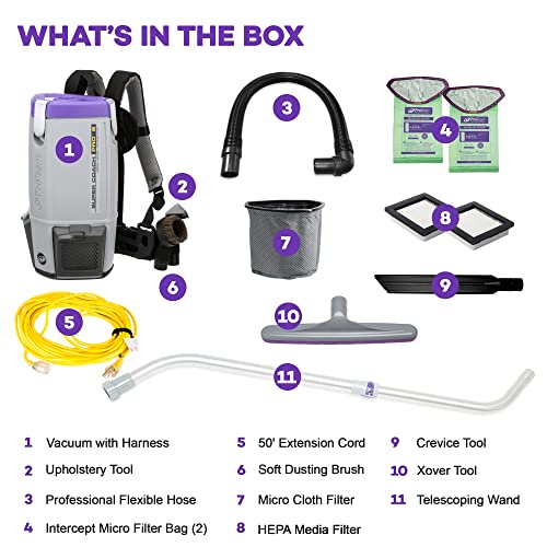 ProTeam Super Coach Commercial Backpack Vacuum