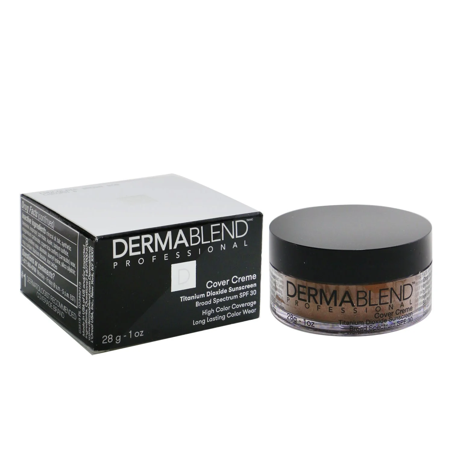 Dermablend Cover Creme Broad Spectrum SPF 30 (High Color Coverage) - Cool Beige  28g/1oz