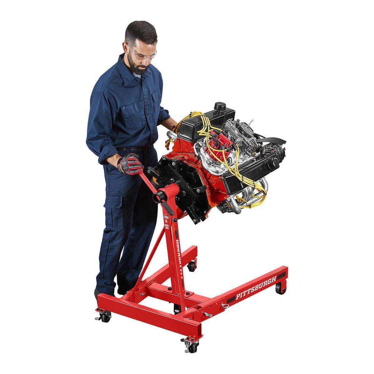 PITTSBURGH 2000 lb. Capacity Foldable Engine Stand
