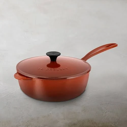 Le Creuset 2.25-Quart Cast Iron Saucier Pan - Flame