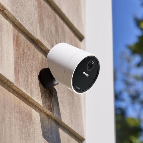 SimpliSafe - Wireless Outdoor Security Camera - White SCM301