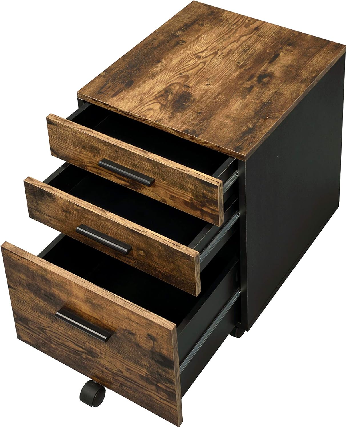 Acme Furniture Abner File Cabinet, Weathered Oak