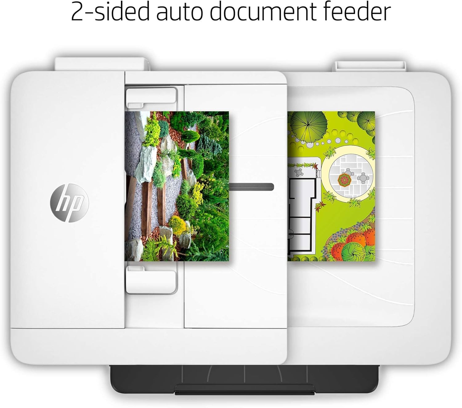HP OfficeJet Pro 7740 Wide-Format Color Inkjet All-in-One Printer, Print Scan Copy Fax, Wireless Printing, Auto 2-Sided Printing, 34 ppm, 512MB, Works with Alexa, Bundle with JAWFOAL Printer Cable
