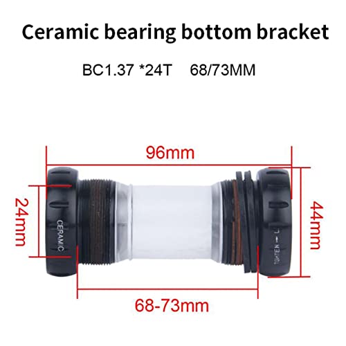 Folding Road Bicycles Crank Arm Set 170mm 130 BCD Crank Arm Set Hollow Integrated Crankset with BB Single Chainring (Color : Colorful A)
