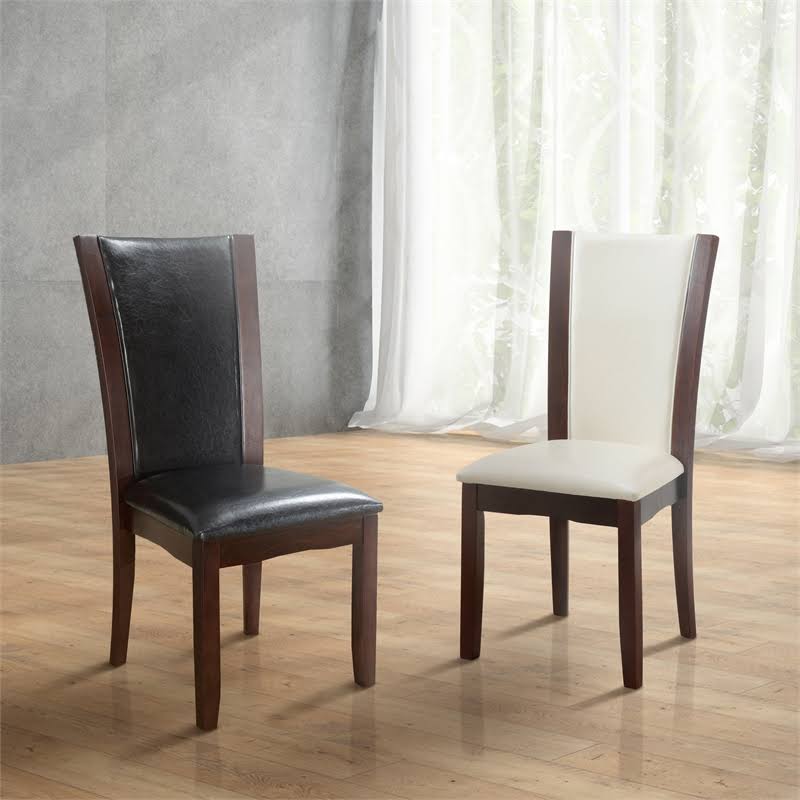 Furniture of America Waverly Contemporary Side Chair in Brown Cherry (Set of 2)