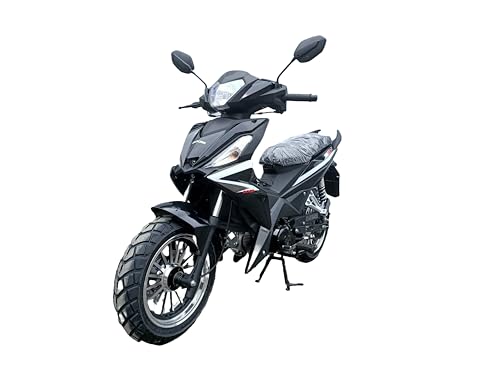 125CC 4 SPEED MOPED MOTORCYCLE STREET MOTORCYCLE BD125-9 (RED)