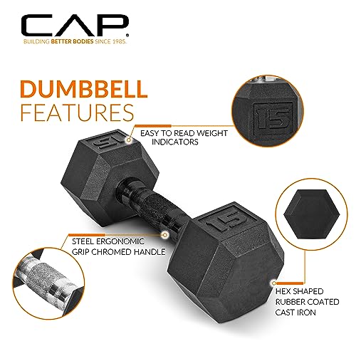 CAP Barbell Dumbbell Set with Rack | Multiple Options in 150lbs and 210lbs