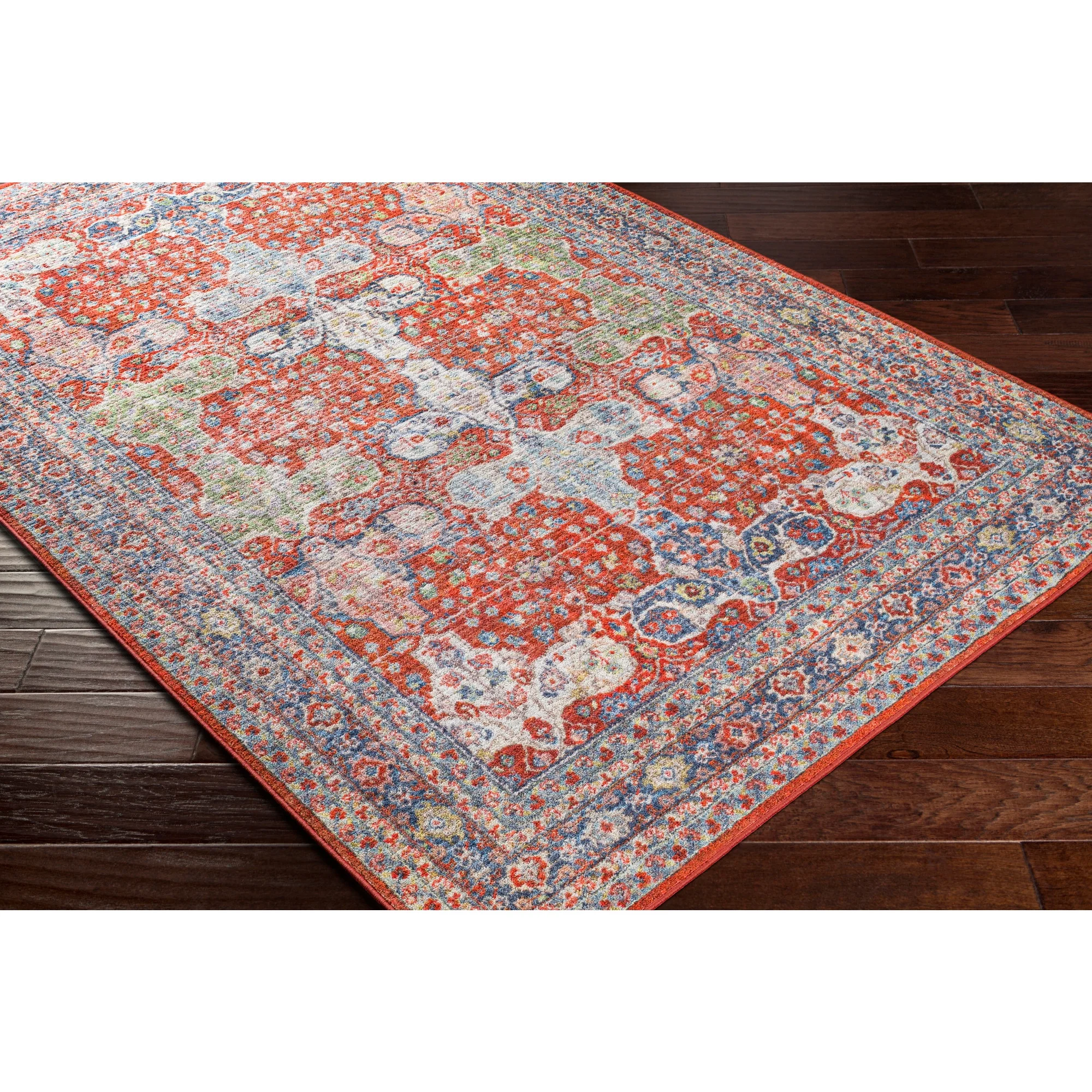 Artistic Weavers Leicester Oriental Machine Washable Area Rug, Bright Red, 8'10" x 11'9"