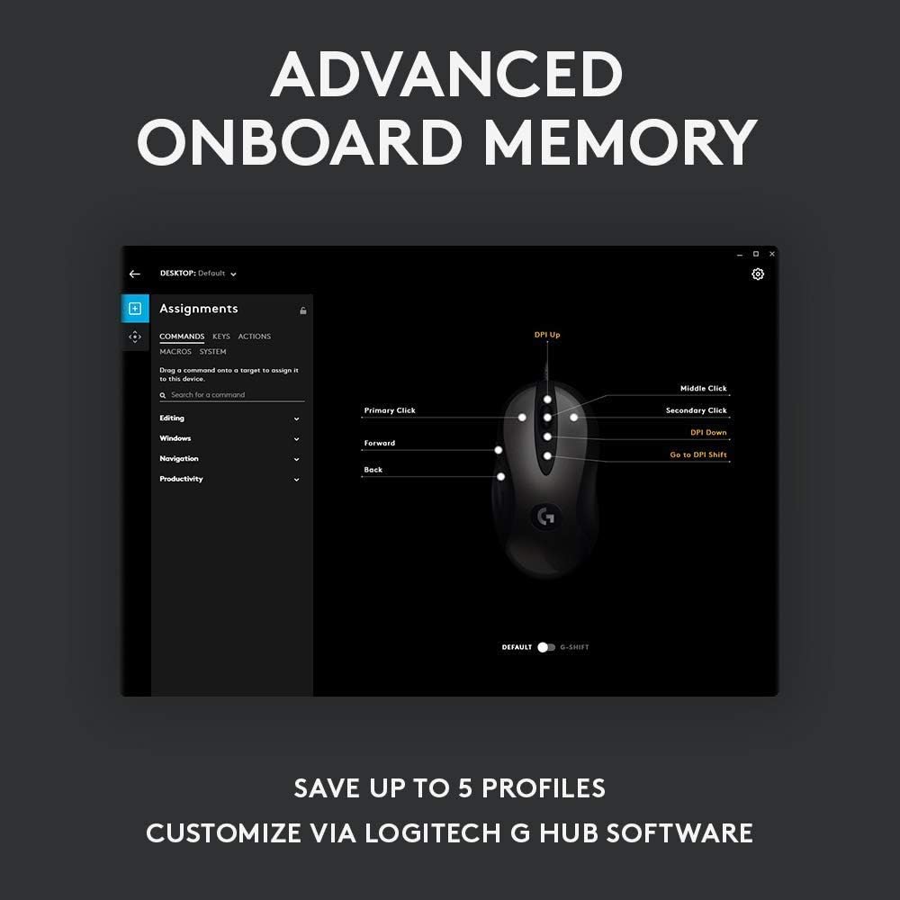Logitech MX518 Gaming-Grade Optical Mouse PC Mouse, PC/Mac, 2 Ways (Renewed)