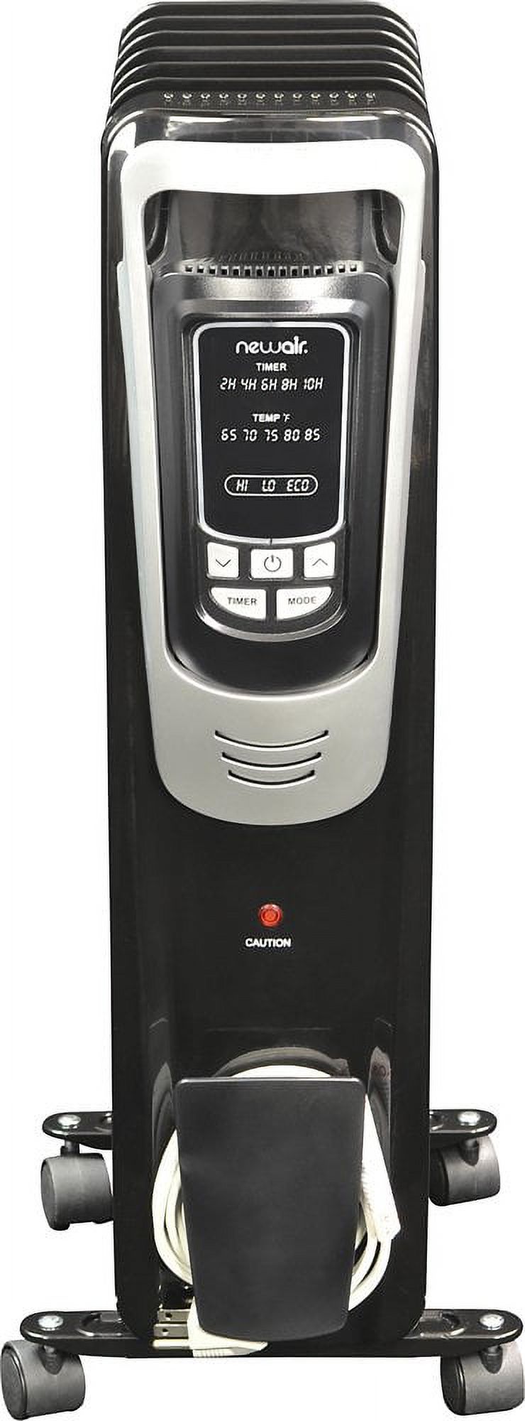 Electric Oil Radiator Heater - Black