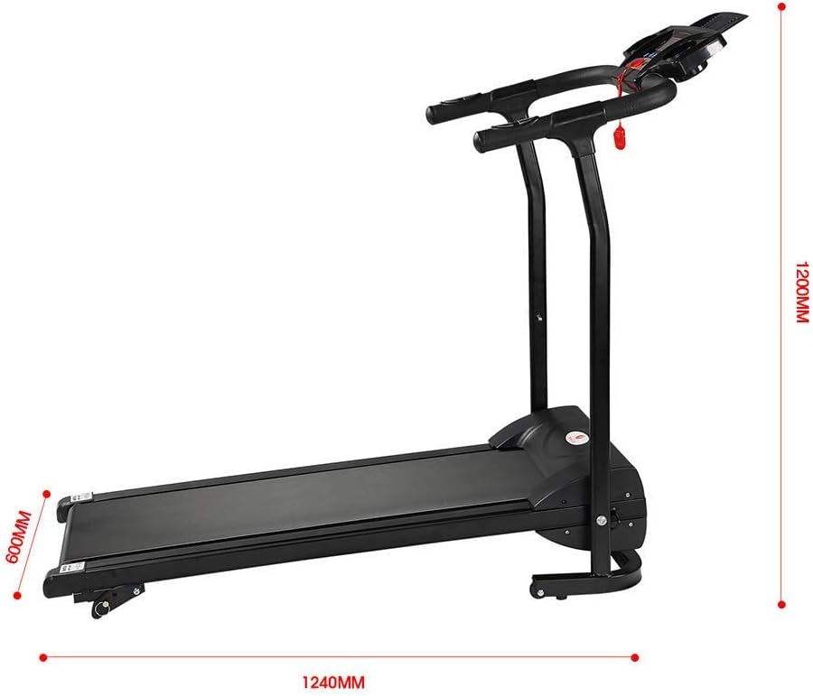MaGiLL Folding Treadmills Electric Treadmill LCD Display Digital Control Panel Fitness Treadmill 1.0Km/H - 12Km/H Cardio Walking Runninghine