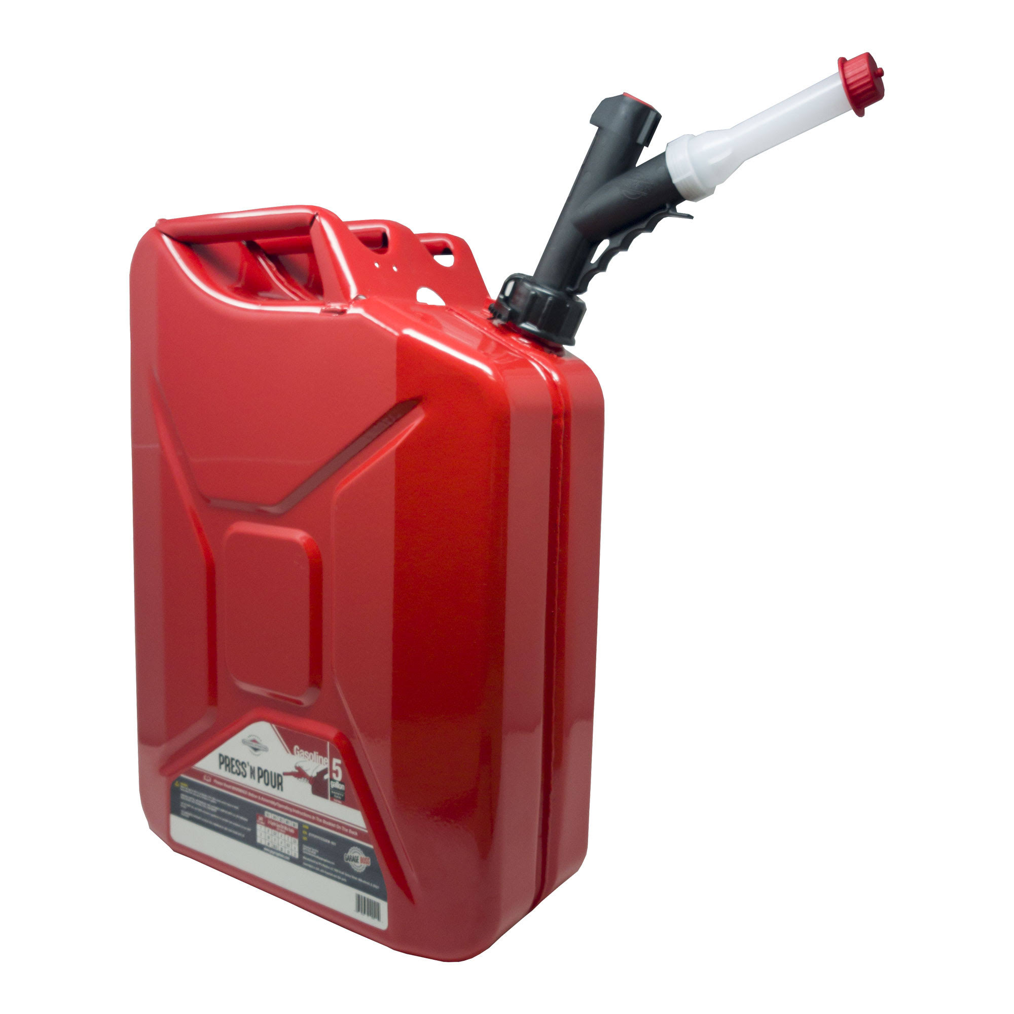 Briggs u0026 Stratton Press 鈥檔 Pour Jerry Can 5-Gallon GB040