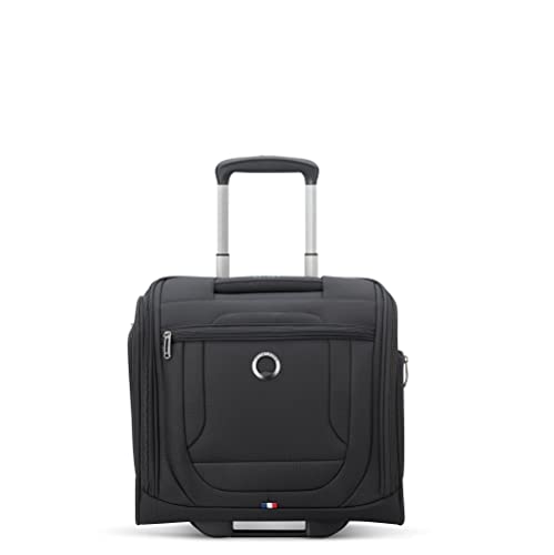 DELSEY Paris Helium DLX Softside Luggage Under-Seater with 2 Wheels, Navy Blue, Carry on 16 Inch