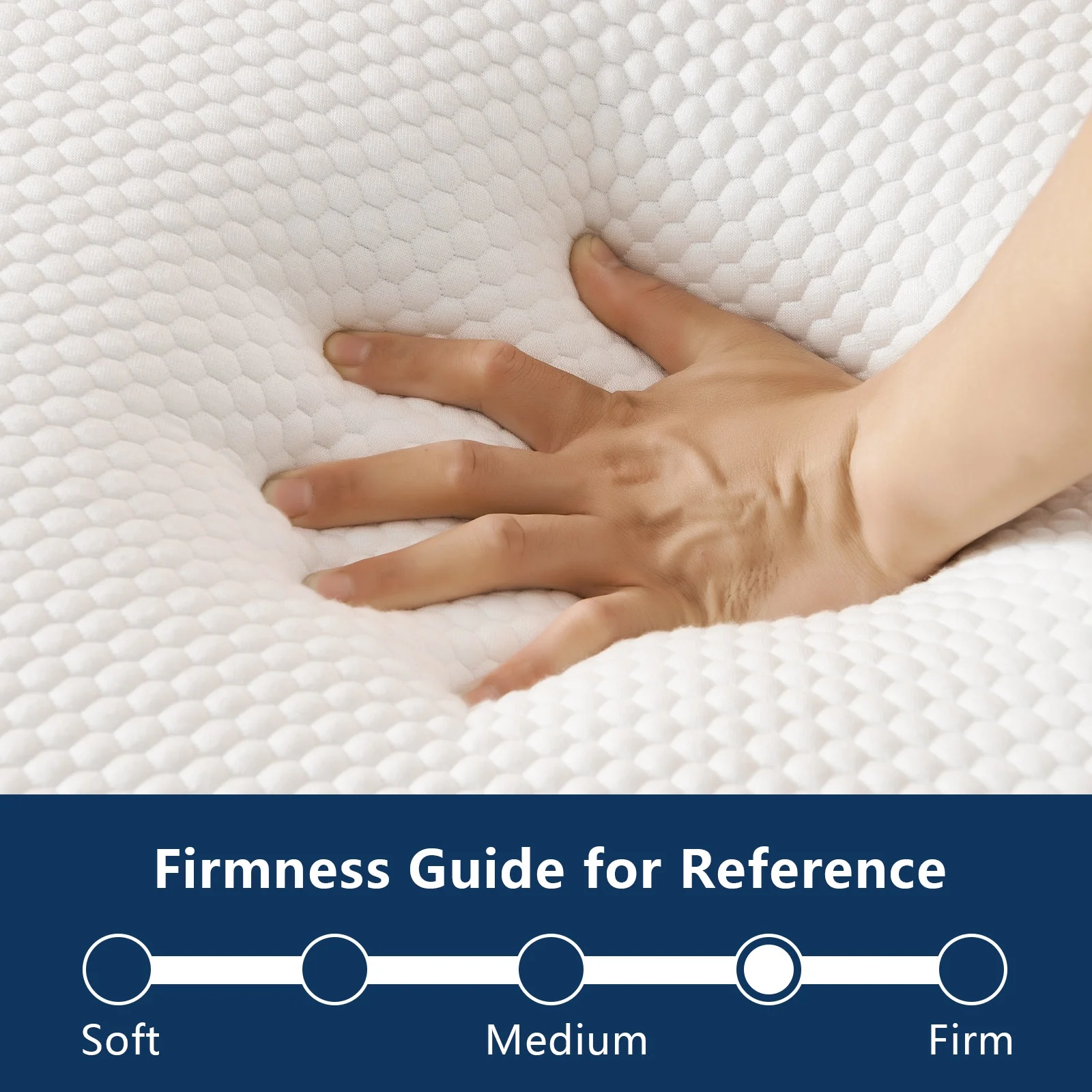 Queen Folding Mattress, Potctz 6 " Tri-Folding Mattress Topper, Folding Memory Foam Mattress with Washable Cover