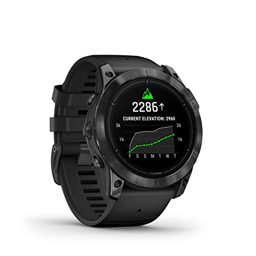 Wearable4U - Garmin Epix Pro Gen 2 Sapphire: Titanium 42 mm Smartwatch|AMOLED Up to 10 Days Battery Life, Multisport & Outdoor GPS Watch w/Flashlights & Gift Bundle