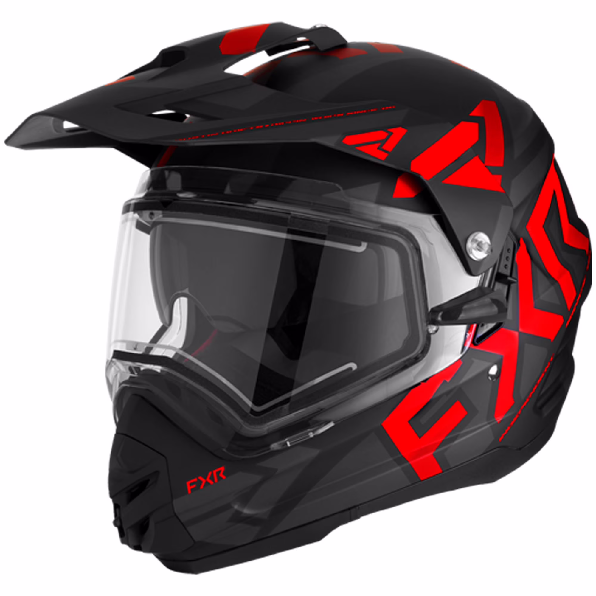 FXR  Torque X Team Snowmobile Helmet Electric Shield Sun Shade QRS Black Red - Small - 230635-1020-07