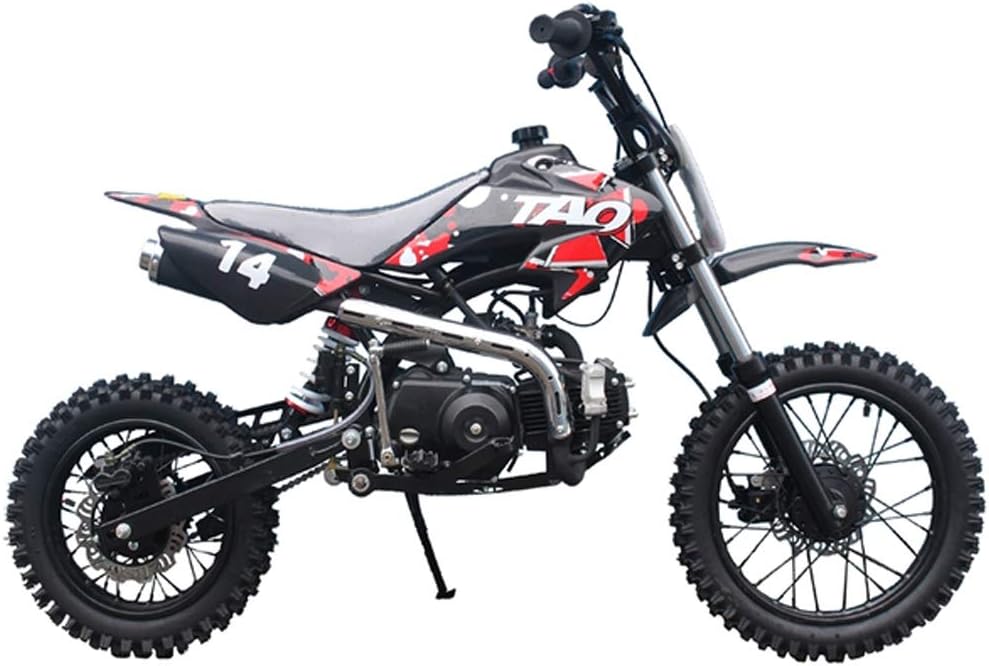 X-Pro 110cc Dirt Bike Pit Kids Pitbike 110 with Gloves, Goggle and Handgrip (Black)