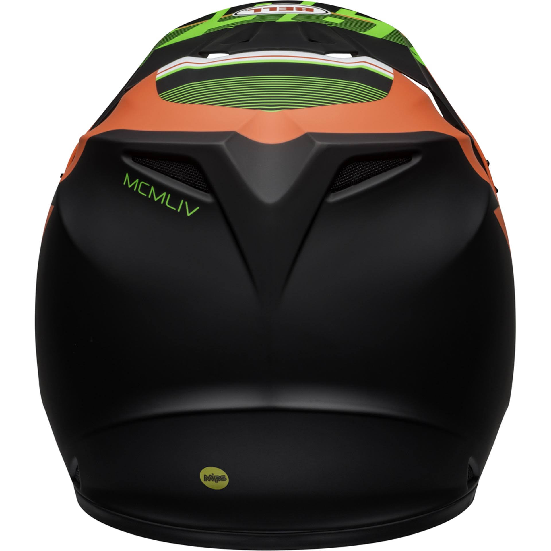 Bell MX-9 MIPS Strike Helmet Infrared/Green/Black S