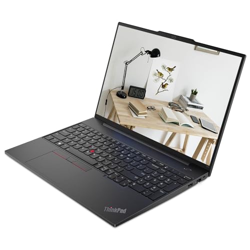 LENOVO ThinkPad E16 Gen 1 Business Laptop, 16" FHD+ Display, AMD Ryzen 7 7730U, 16GB RAM, 512GB SSD, Backlit Keyboard, Fingerprint Reader, HDMI, RJ-45, Wi-Fi 6, Windows 11 Pro, Black