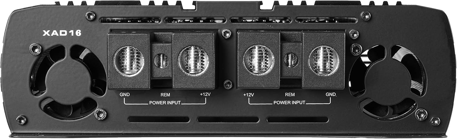 NVX XAD41 1200W RMS 1-OHM Stable Full Bridge Class D High Power Competition Full Range Bridgeable 4-Channel Car Audio MOSFET Amplifier
