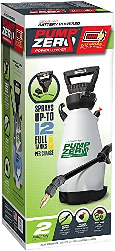 Pump Zero Technology Pump Zero | Garden Sprayer Pump with Power Head Unit | Lawn and Garden | 24 Gallons Per Charge