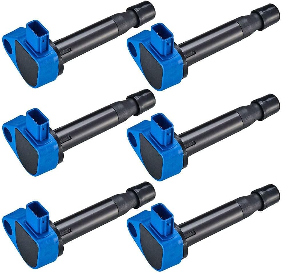 MCK 6pcs High Performance Ignition Coil Pack and Platinum Spark Plug Compatible With Acura Honda CL TL Accord Odyssey 1999 2000 2001 2002 2003 2004 2005 3.0L 3.0 3.2L 3.2 3.5L 3.5 V6 UF242