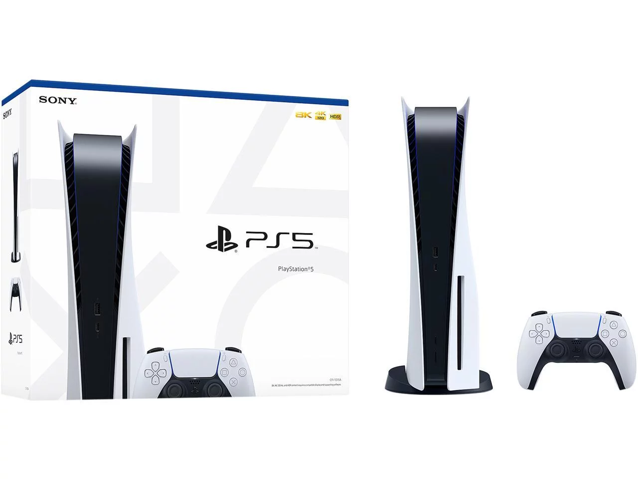 TEC Sony PlayStation_PS5 Gaming Console (Disc Version) with One Extra Controller Plus Dual Charging Station Bundle