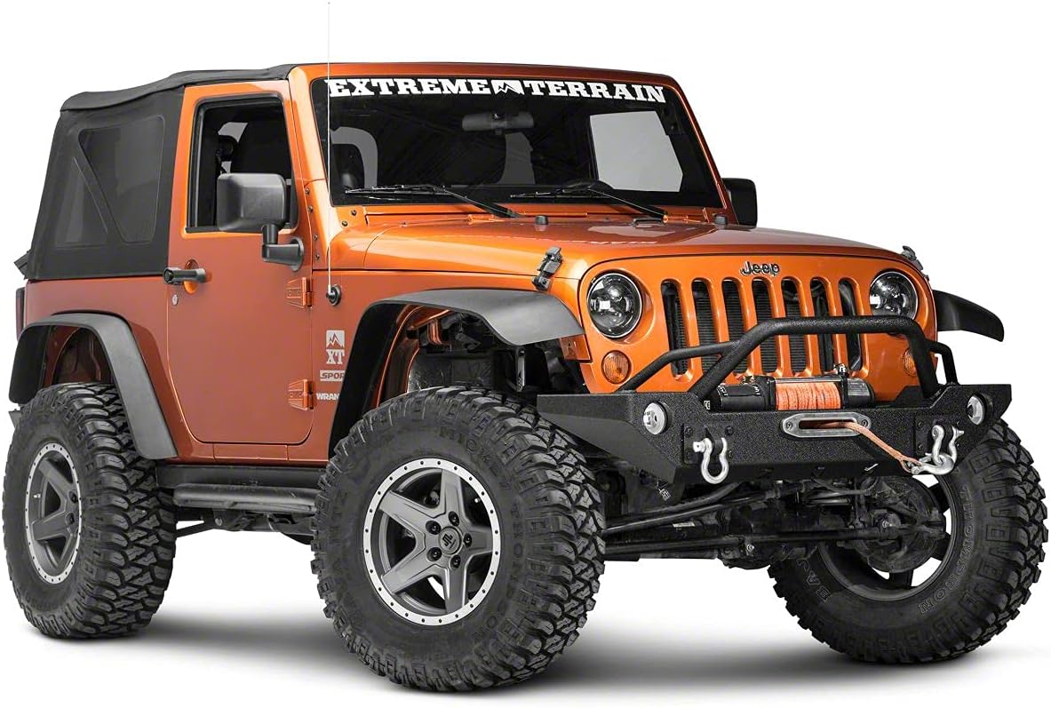 Barricade Alloy Series Aluminum Front Bumper Compatible with 07-18 Jeep Wrangler JK
