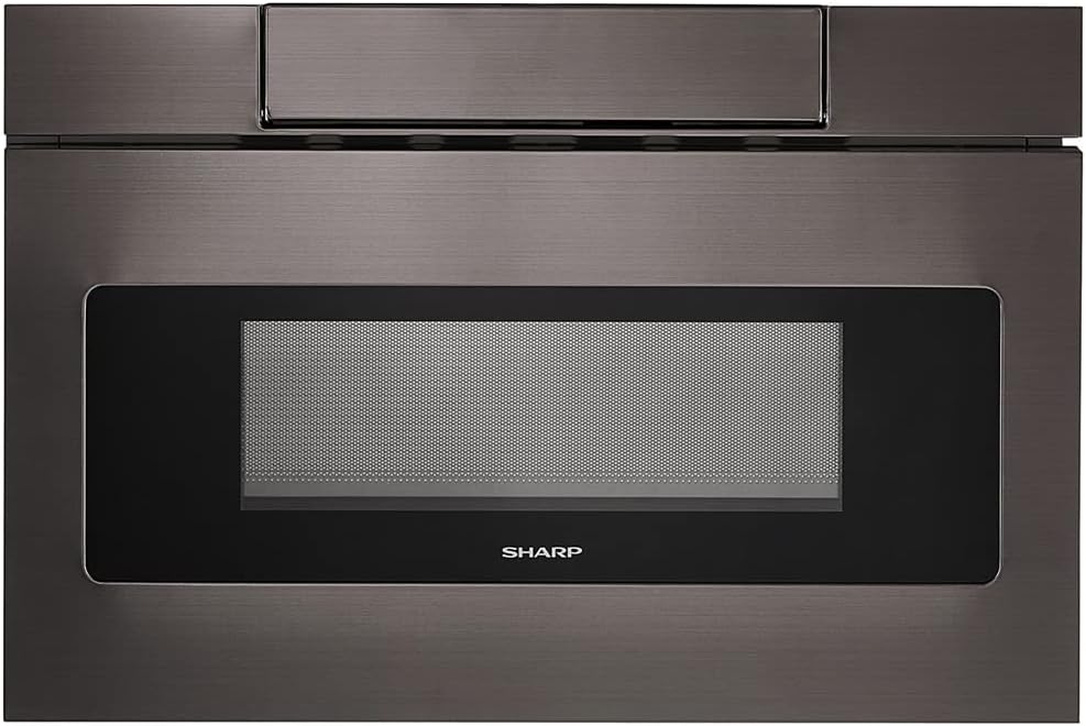 Sharp SMD2470AH 24 inch 1.2 cu. ft. 950W Microwave Drawer Oven Black Stainless Steel Bundle with 3 YR CPS Enhanced Protection Pack