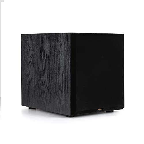Klipsch Synergy Black Label Sub-100 10” Front-Firing Subwoofer with 150 Watts of continuous power, 300 watts of Dynamic Power, and All-Digital Amplifier for Powerful Home Theater Bass