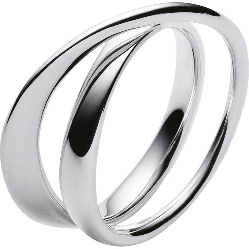Georg Jensen Moebius Ring (Size 56), Sterling Silver