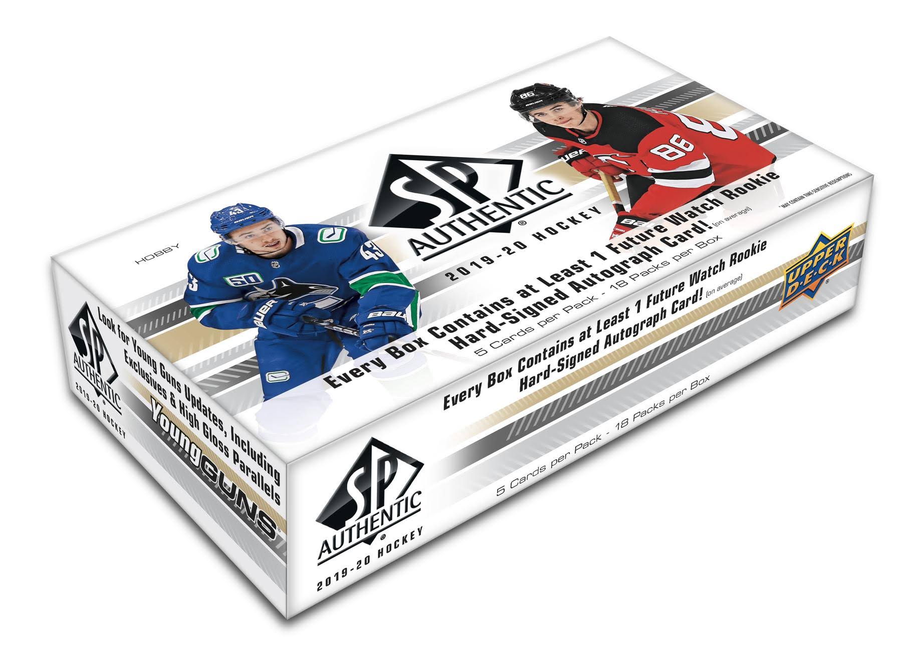 2019-20 Upper Deck SP Authentic Hockey Hobby Box