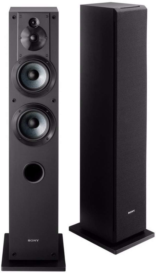 Sony SS-CS3 3-Way 4-Driver Floor-Standing Speaker - Pair (Black)