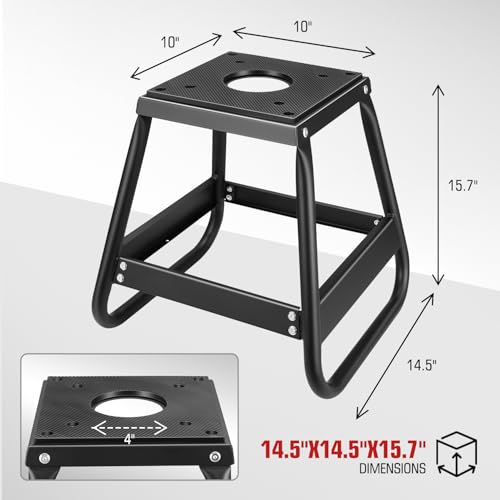DNA MOTORING Motorcycle Lift Table 1000lbs Capacity Motorcycle Support Stand L 86.2in x W 22in Motorcycle Lift Jack Lifting Range 7.2-30.3in Black TOOLS-00780